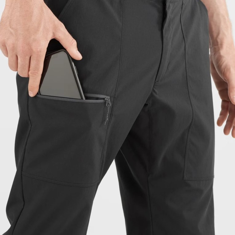 Black Salomon Outrack Men's Sport Pants | PH 13679N